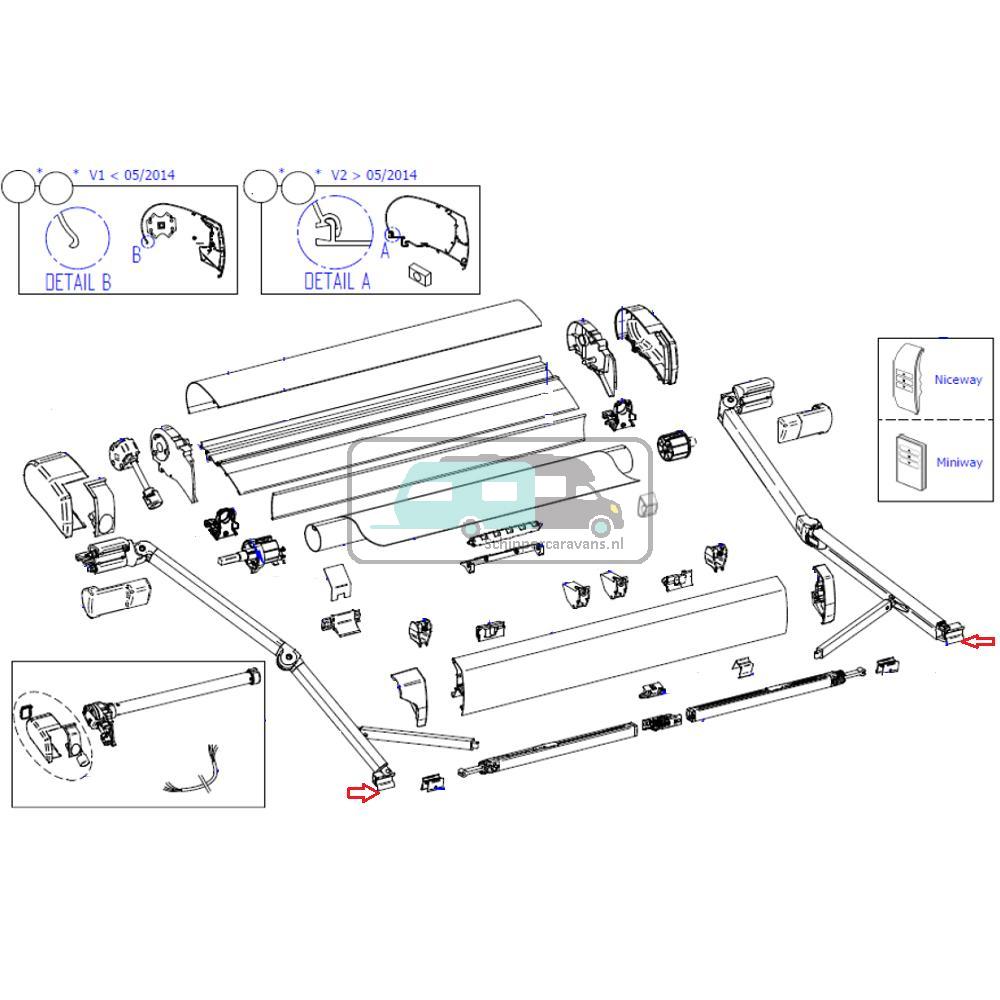 [OCS_A9904494] Thule 9200 Bevestingset Knikarmen Lead Rail