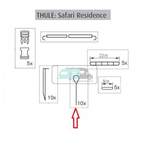 [OCS_2614085] Thule Residence/Panorama Tentharing Gesloten oog 
