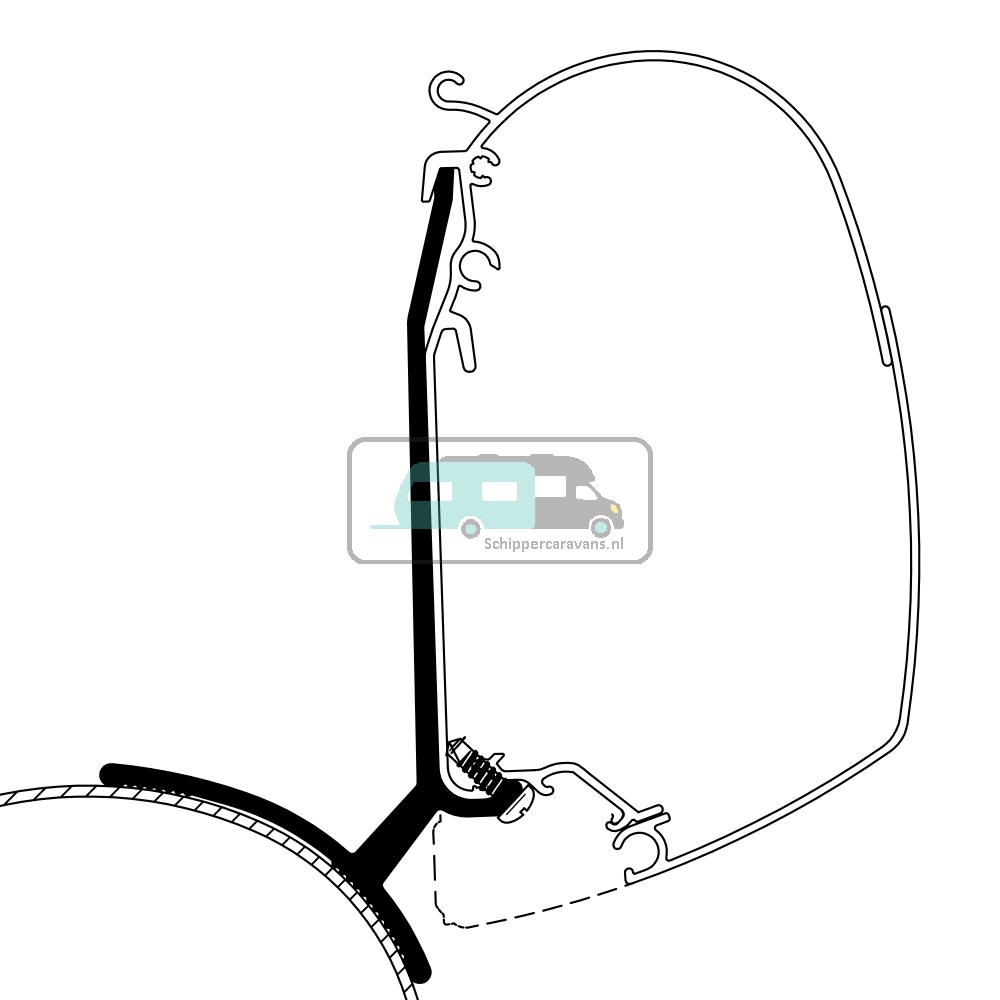 [OCS_A0007651] Thule Trafic/Vivaro/Talento/NV300 Minivan Fixed Adapter
