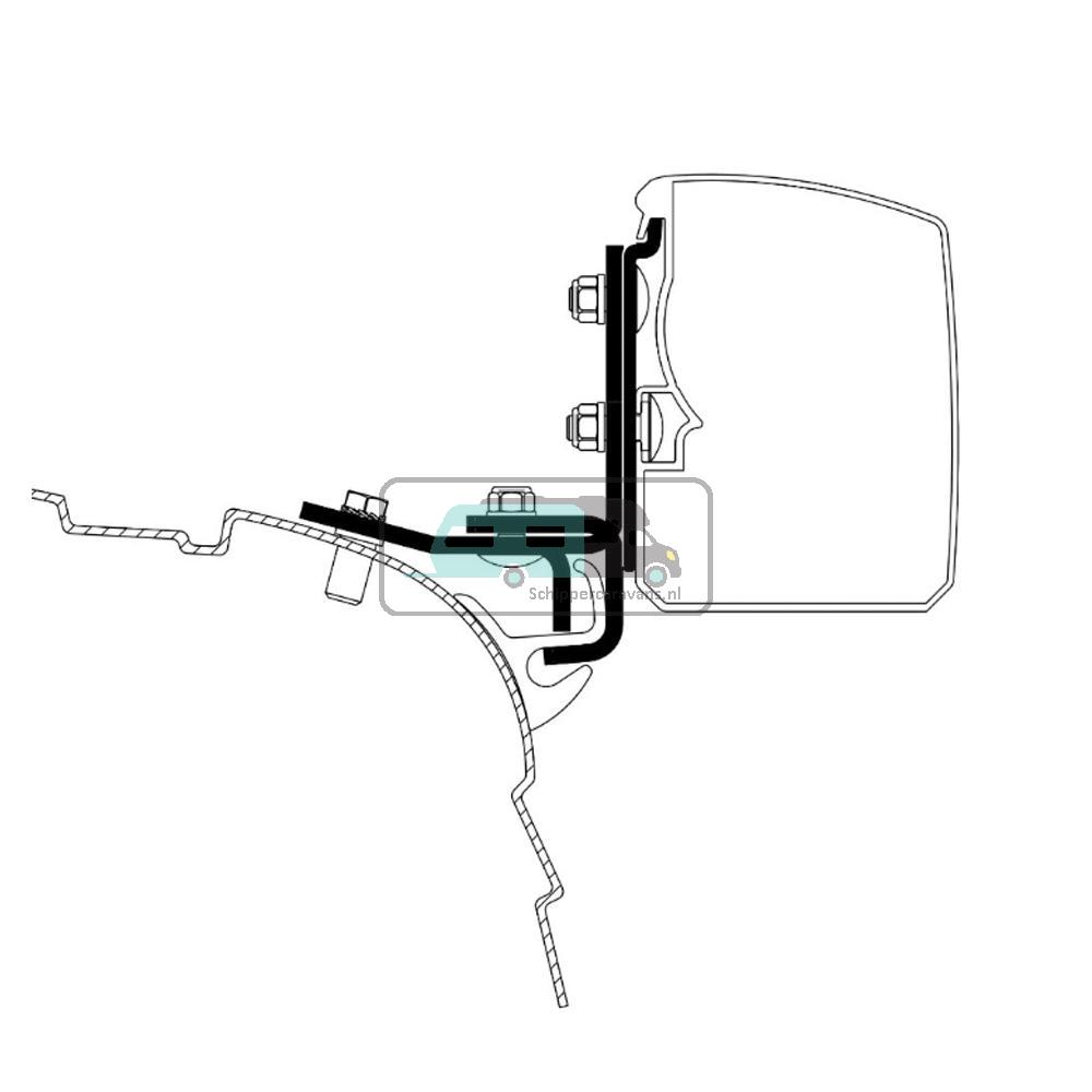[OCS_A0003173] Thule VW T5/T6 Minivan Brandrup Rail Adapter 3200