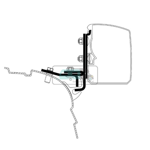 [OCS_2617166] Thule VW T5/T6 Minivan Brandrup Rail Adapter 3200