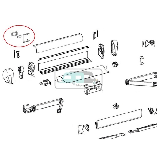 [OCS_2617174] Thule Flat Adapter 8000