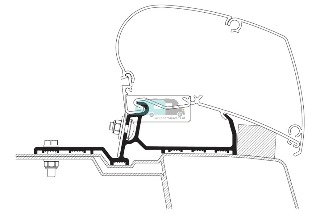 [OCS_A0012615] Thule Renault Master/Opel Movano <2022 Roof Adapt