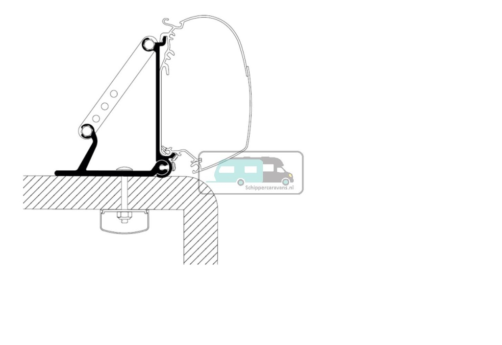 [OCS_A0012617] Thule Wall Universal Adapter Roof