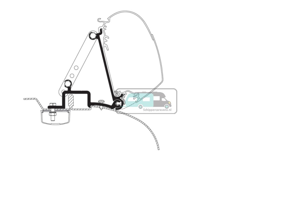 [OCS_A0012618] Thule Wall Ducato/ Jumper/ Boxer <2006 Adapt