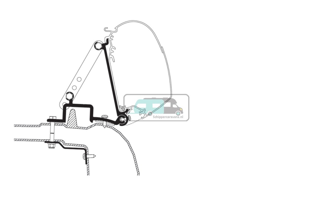 [OCS_A0012619] Thule Renault Master Adapter 1998-2010
