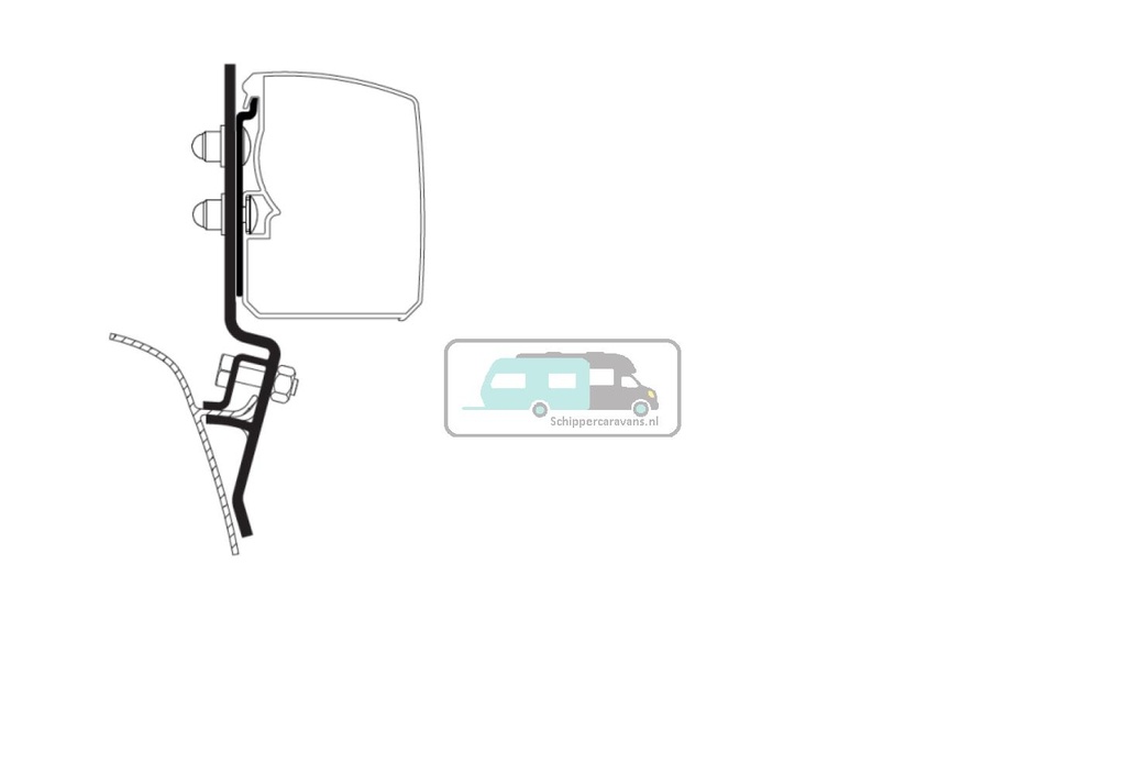 [OCS_A0012620] Thule T3200 VW T2/ T3 Adapter