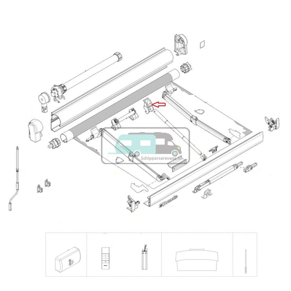 [OCS_A0030697] Dometic Spanarmhouder PW1100/1500