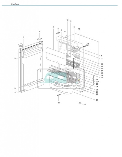 [OCS_623061] Magneetschakelaar A Thetford koelkast