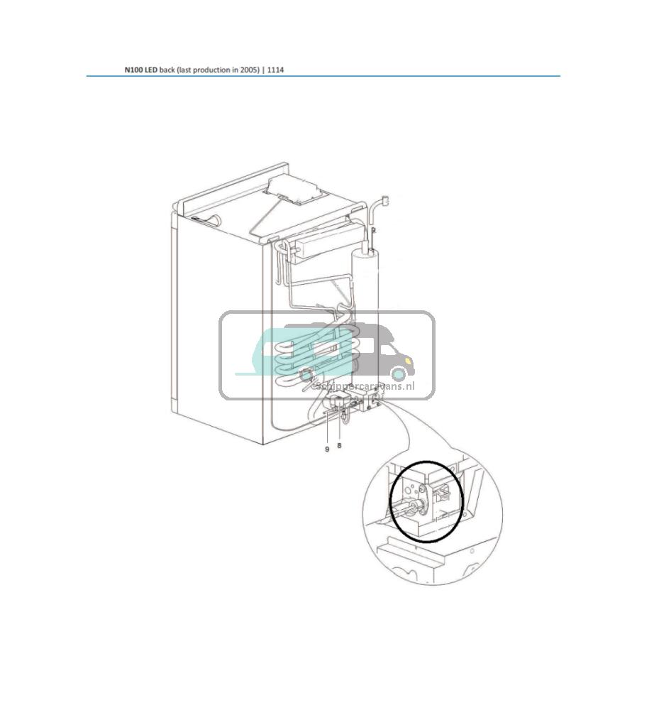 [OCS_A9900237] Thetford N100A Koelkast Bougie 