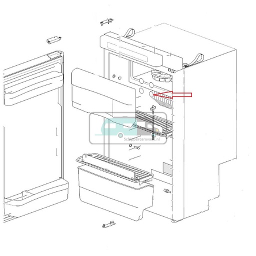 [OCS_62447908] Thetford Koelkast Bout Kap Vriezer