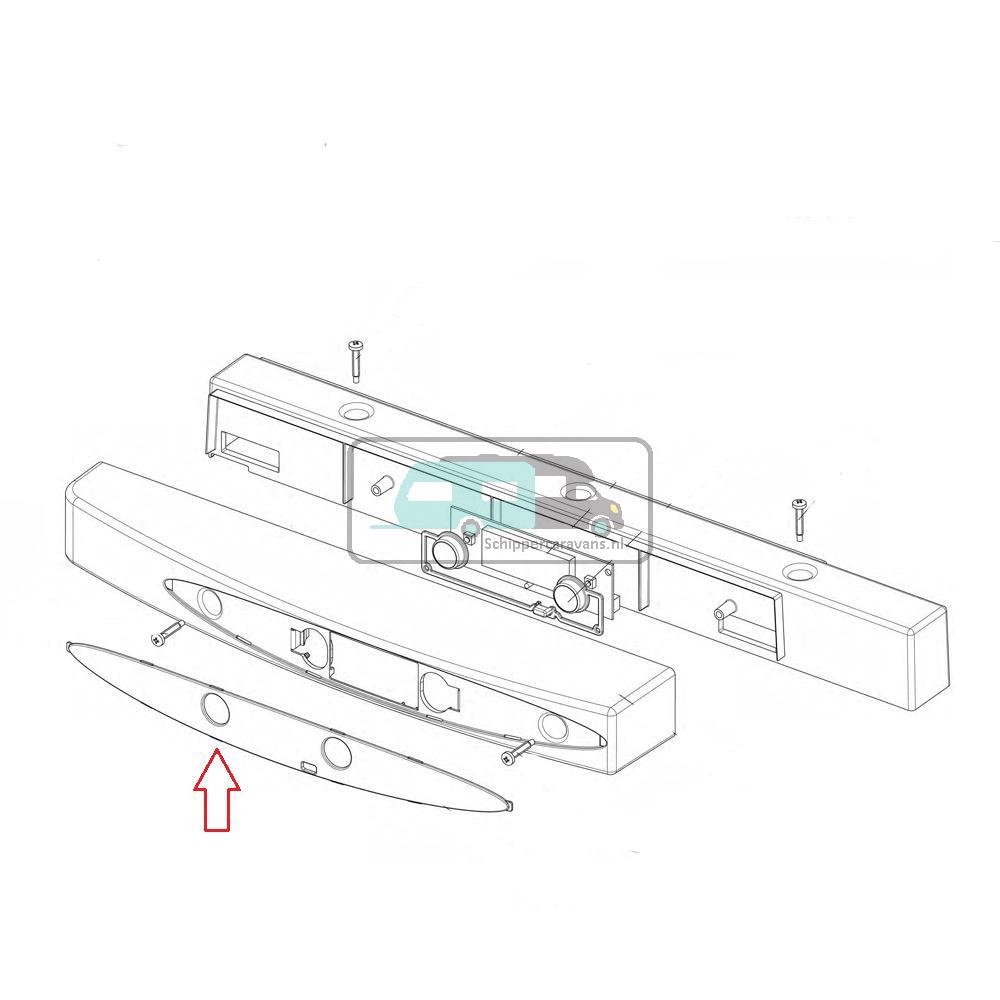 [OCS_A9902300] Thetford N112 LCD Koelkast Display Front 