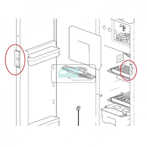 [OCS_691113] Thetford Deurhendel N3141/N3142