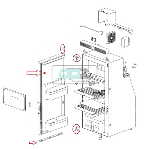 [OCS_691587] Thetford Scharnierenset T1090 