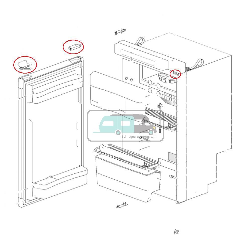 [OCS_A9902964] Thetford Koelkastsluiting N4***