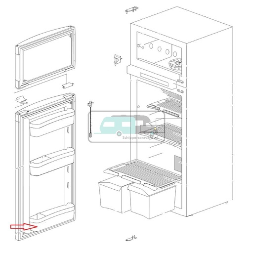 [OCS_692520144] Thetford Deurbakje Onder N41**