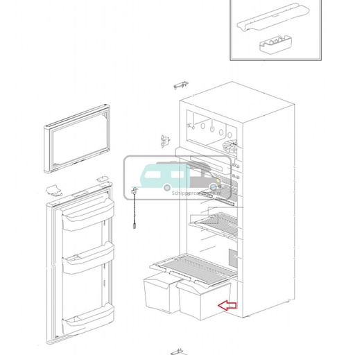 [OCS_692523144] Thetford Groentebak Rechts N41**