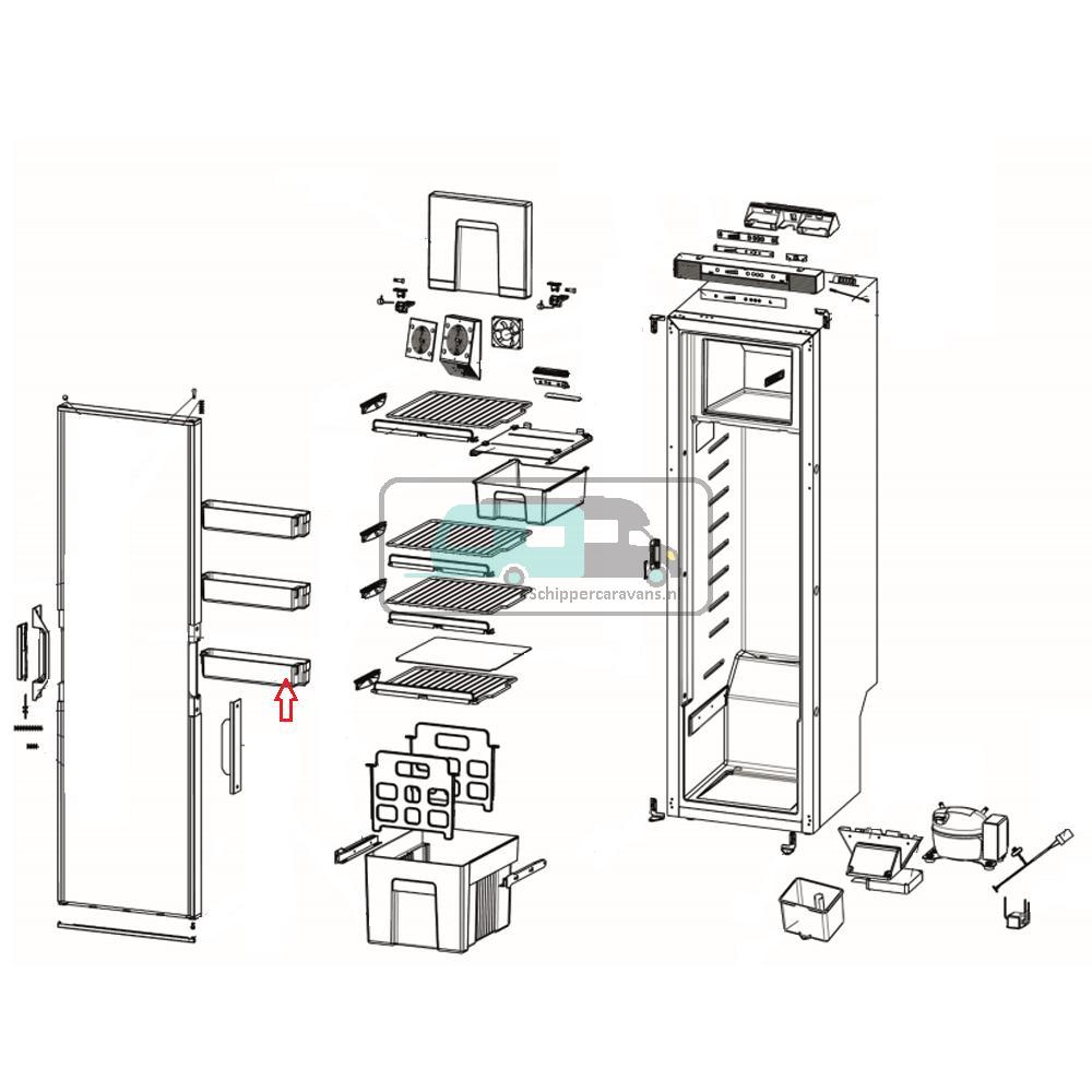 [OCS_A9903750] Thetford Deurbakje Onder T21**