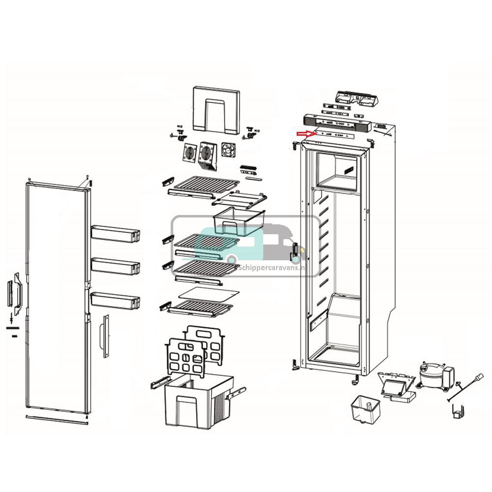 [OCS_A0028340] Thetford Bedieningssticker T21**