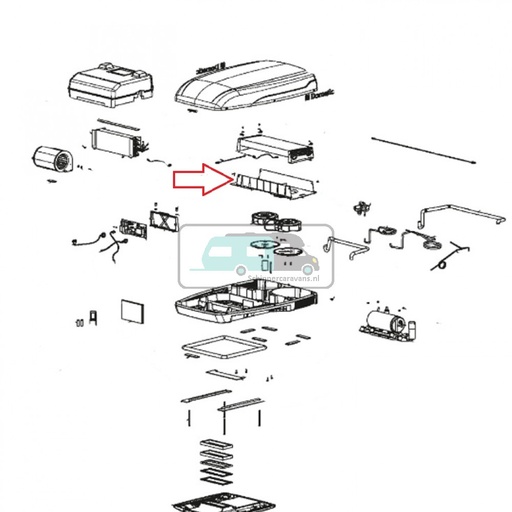 [OCS_700606] Dometic B1500S Geleidingsplaat Lucht