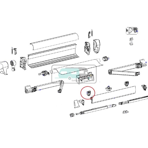 [OCS_700629] Thule insert LR 5003+ end piece TR clamp