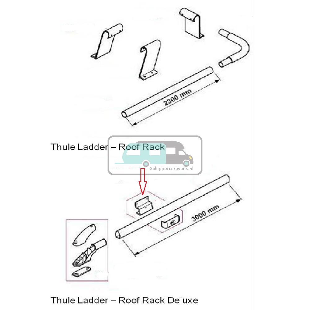 [OCS_A9902714] Thule Ladder Roof Rack Bevestigingsbeugel