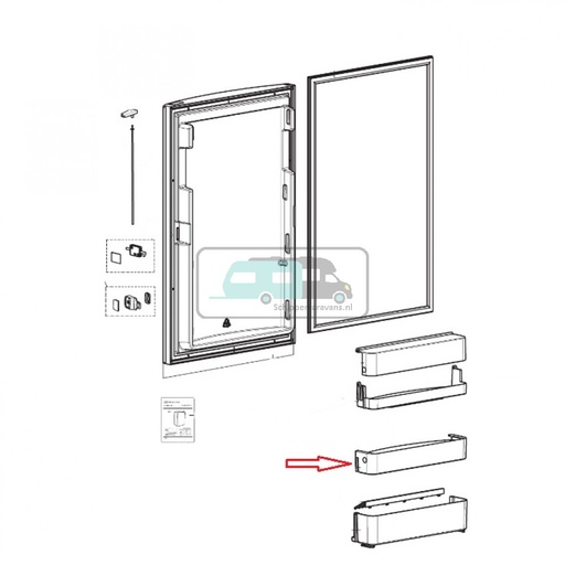 [OCS_700943] Dometic RM8400 Deurvak Midden