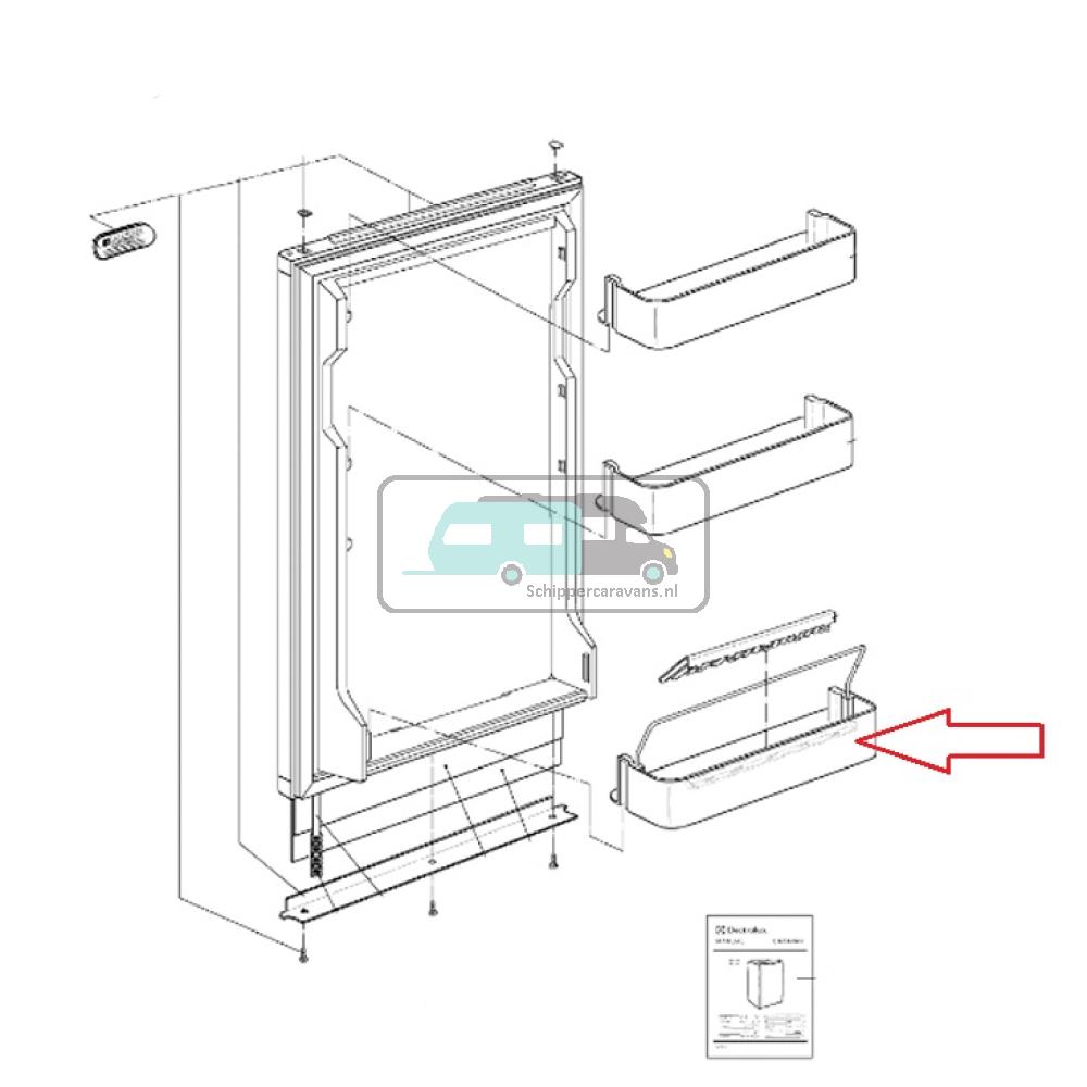[OCS_A0030515] Dometic RM4270 Deurvak Onder