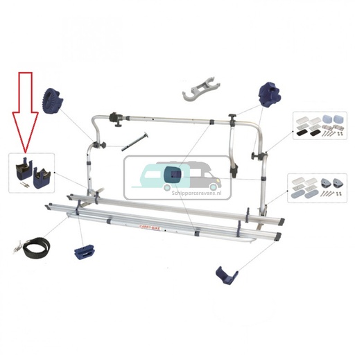 [OCS_701104] Fiamma Buisklemhouder set 35mm L+R blauw 98656-141