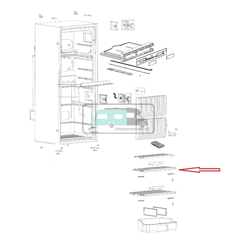 [OCS_A9903268] Dometic RM8505 Koelkastrek Boven