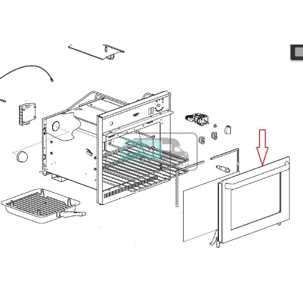 [OCS_A0017553] Thetford MPR 445D Oven Deur 