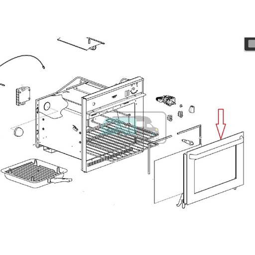 [OCS_701228] Thetford MPR 445D Oven Deur 