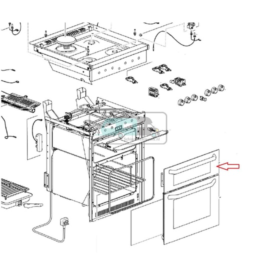[OCS_701258] Thetford Aspire 2 Fornuis Grill deur 