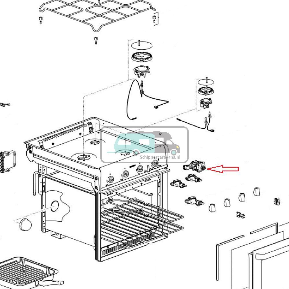 [OCS_A9902944] Thetford Duplex Oven Thermostaat Grill 