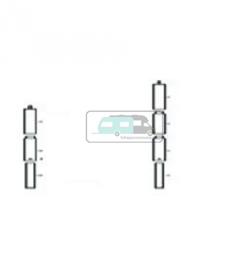 [OCS_95150160] Campking luifelstokkenset Sunsation 22 mm Prem.