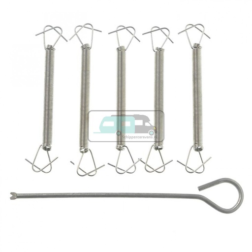 [OCS_96434000] Campking frametrekveer 5 st  + montagepen 1 st