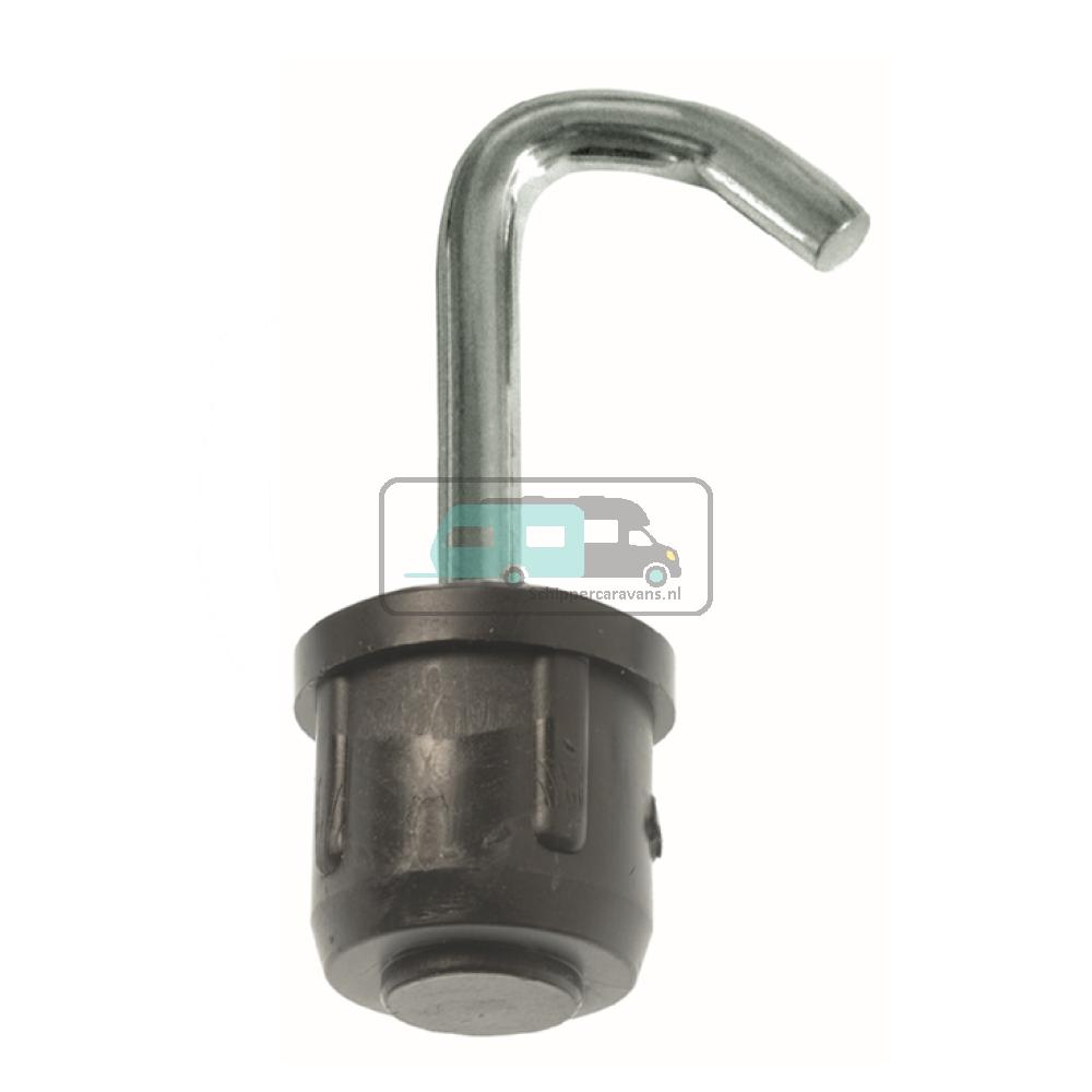 [OCS_A0029785] Campking Tentdop met Haak Universeel Inslag 25mm 3st.