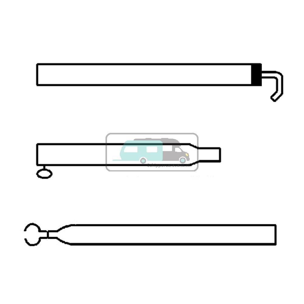 [OCS_A0029826] Campking Extra dakligger 25/22mm 170-250cm Premium