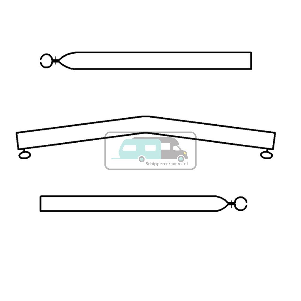 [OCS_A0029830] Campking Daksteun gebogen 22/19mm 170-250 Premium
