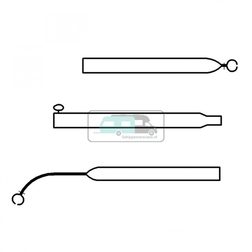 [OCS_96945146] Campking Voortentspanstok 22/19 mm 165-255 Basic
