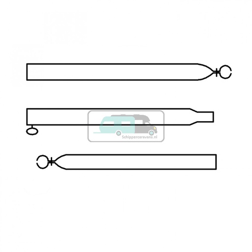 [OCS_96948346] Campking Verandastang 25/22mm 170-250cm Basic