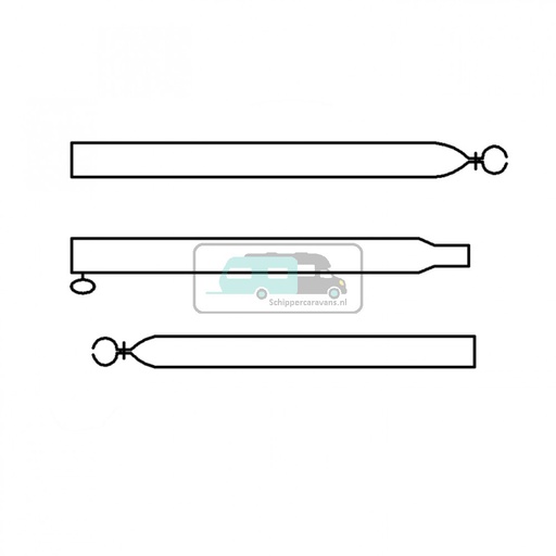 [OCS_96948350] Campking Verandastang 25/22mm 170-260 cm Aluminium
