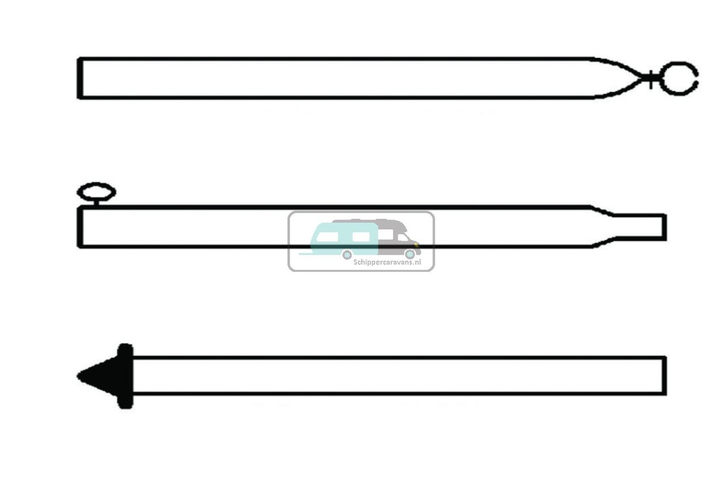 [OCS_A0029864] Campking Stormstok 22/19mm 170-250cm Basic