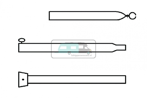 [OCS_96971046] Campking Stormstok 22/19mm 170-250 + Klapvoet Basic