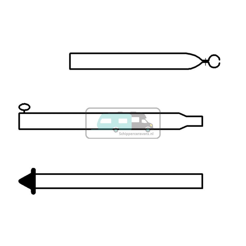 [OCS_A0029876] Campking Stormstok 28/25mm 170-260cm Klapvoet Premium