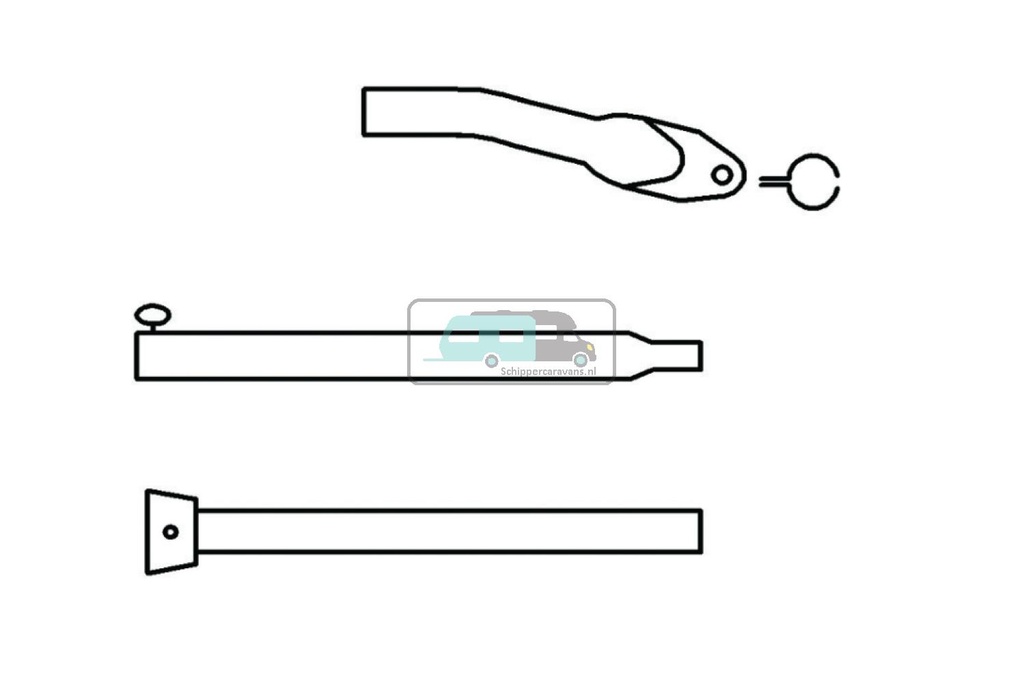[OCS_A0029884] Campking Aandrukstang 22/19 mm Premium