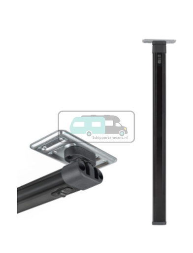 [OCS_2007021] Klaptafelpoot Antraciet Bovenknik 67.5cm