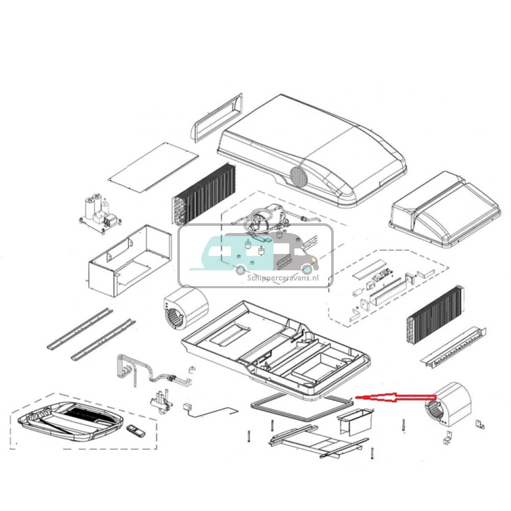 [OCS_A9903092] Telair Silent 7300H/7400H round rubber gasket