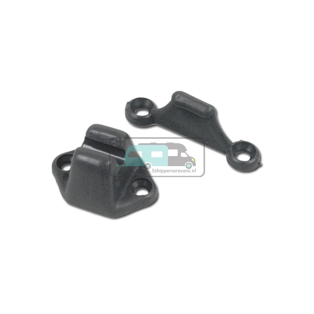 [OCS_A0034908L] Deurvanger 2-delig Zwart