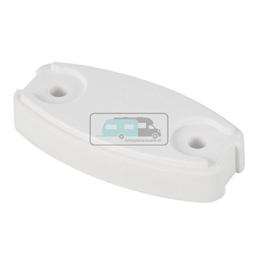 [OCS_0404034B] Deurvanger Onderlegplaat Plopp Crèmewit